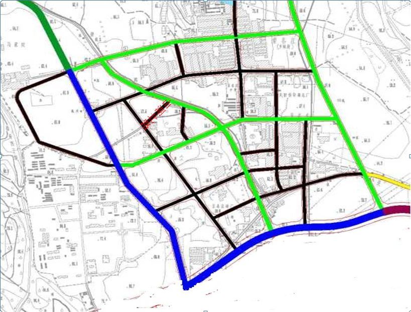 北京市房山区青龙湖镇山湖北街道路名称规划设计示意图