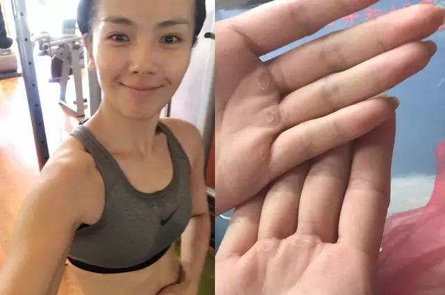 女星都爱健身,没见过蓝盈莹这么狠的,网友:姑娘,你太