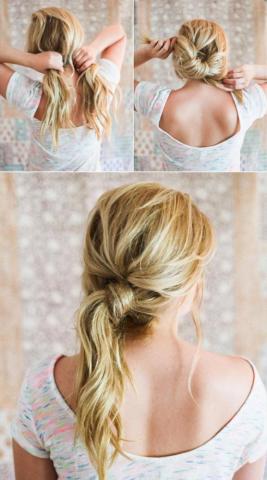 【发型】6款简单发型懒女孩一分钟变美!_订阅