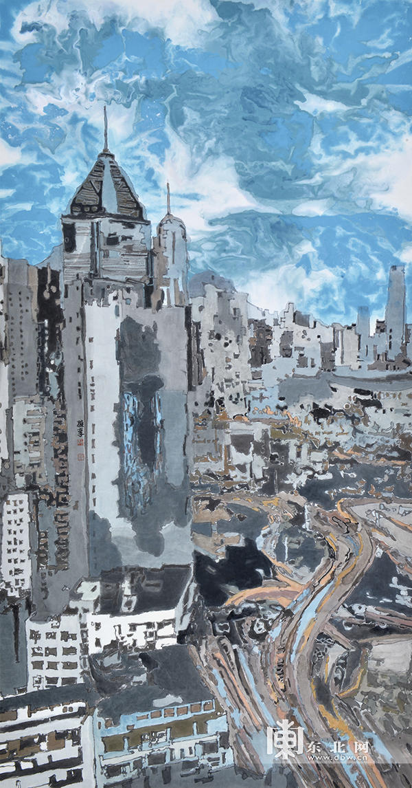 郭维孪作品《海上世界.省美术馆提供