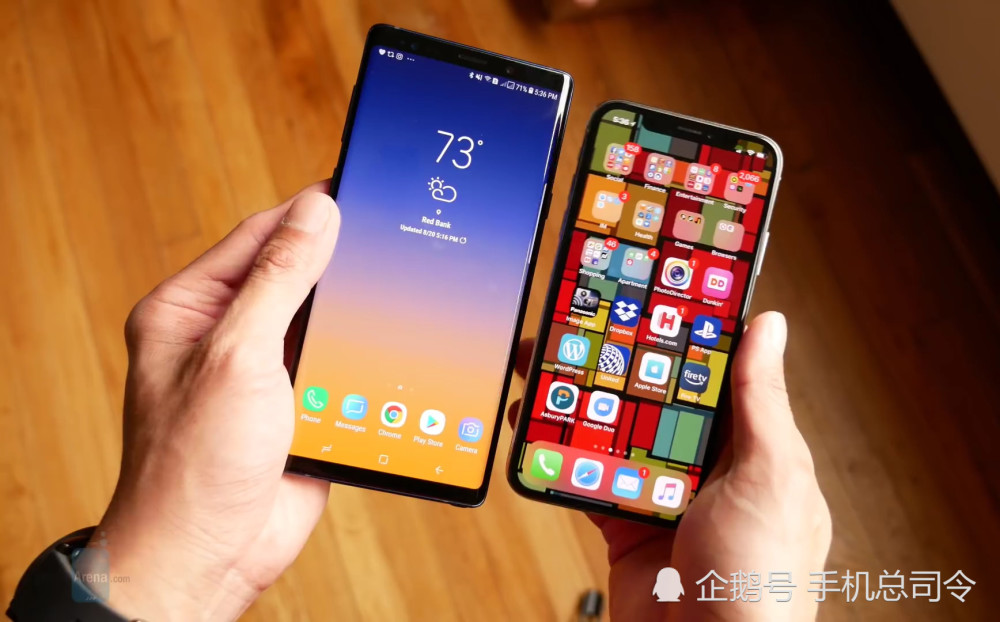 苹果XsMax和三星Note9,拍照对决,华为:犹如神