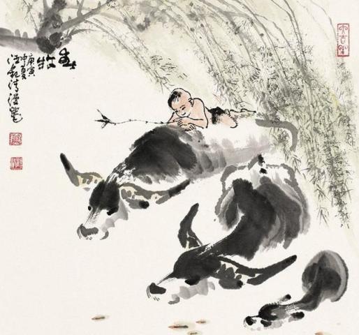 中国画家侯志民人物国画作品欣赏