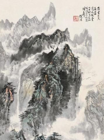 中国画家侯志民人物国画作品欣赏