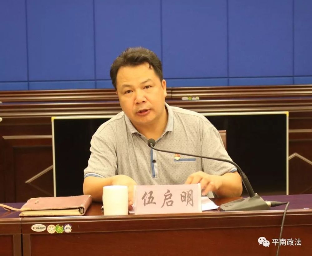 自治区综治办综治三处处长伍启明讲话 市委政法委副书记,市综治办主任