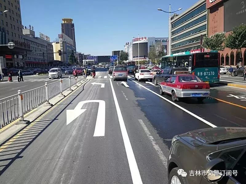 吉林市解放大路大东门段交通组织改变减少道路交通压力