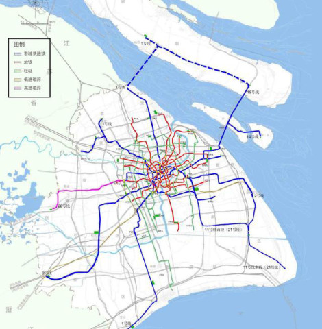 上海地铁12号线延伸到松江城区的难度比较大,因为其定位是m线