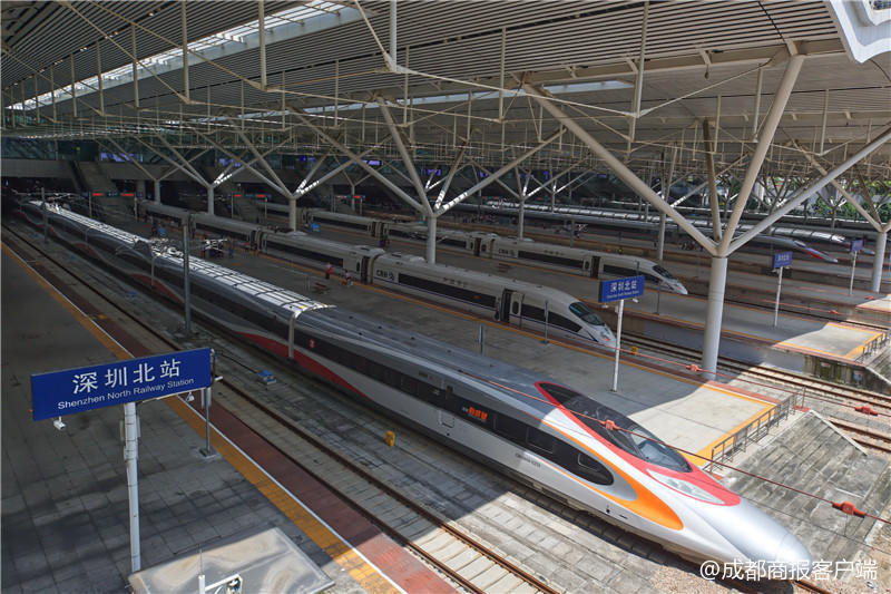 成都到香港可坐动车啦!广深港高铁香港段开通