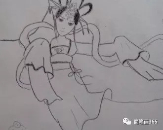 简笔画嫦娥 简笔画大全