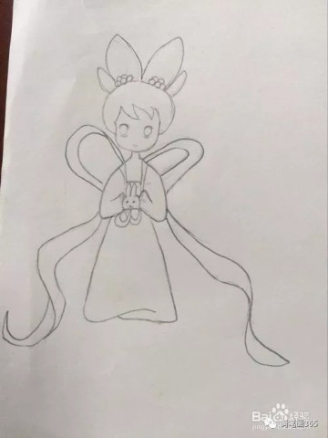 简笔画嫦娥 简笔画大全
