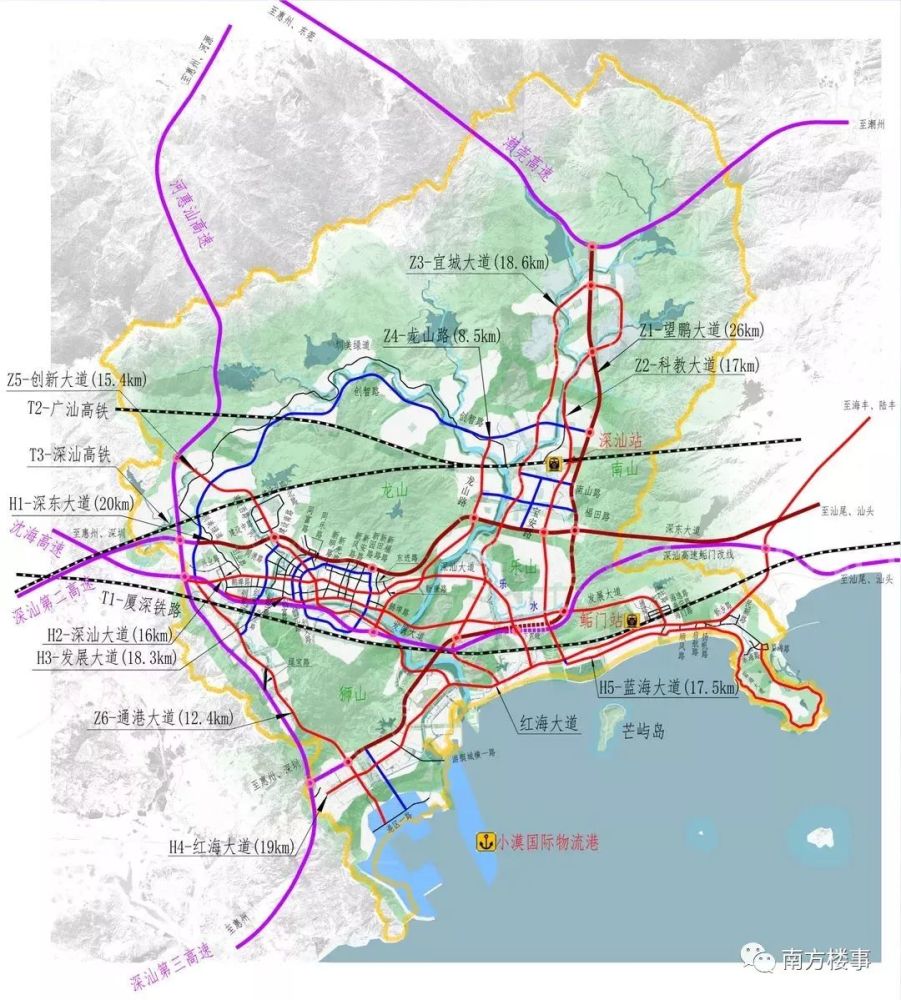 深汕合作区cbd规划曝光,高铁机场摩天大楼全齐了