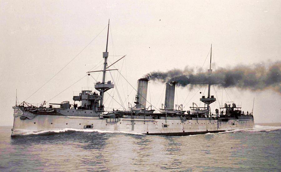 简说北洋舰队经远号装甲巡洋舰:沉没前曾遭4艘日舰围攻