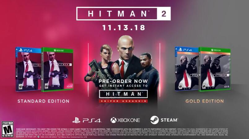 《杀手2》公布新预告哥伦比亚:丛林场景暗杀