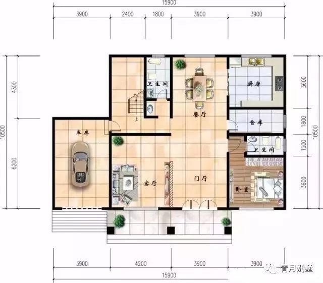 16米×10米三层经典小别墅,通透大气,满足农村建房需求