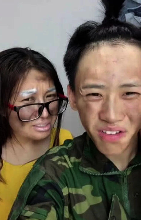 抖音最丑情侣火了,化妆后惊现撕漫脸,网友: