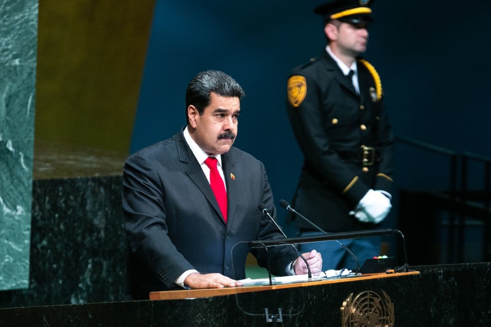 马杜罗在联合国怒批美国想夺取委内瑞拉的石油