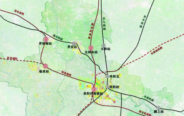 正在规划的南驻阜高铁,中途经过了多个地方,看看有你