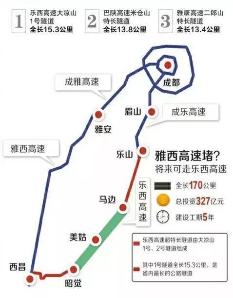 乐西高速进入第二次公示阶段,四川最长公路隧道在这里