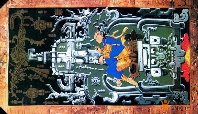 玛雅文明画着宇航员、飞船、火箭,难道真的是