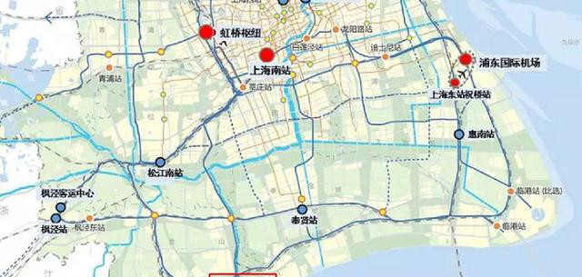 沪乍杭铁路经过上海市金山区,与沪通铁路二期合成铁路