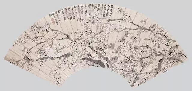 金农 墨梅 册页(十二开选四)金农 梅花 立轴金农 1759年作 墨梅 立轴