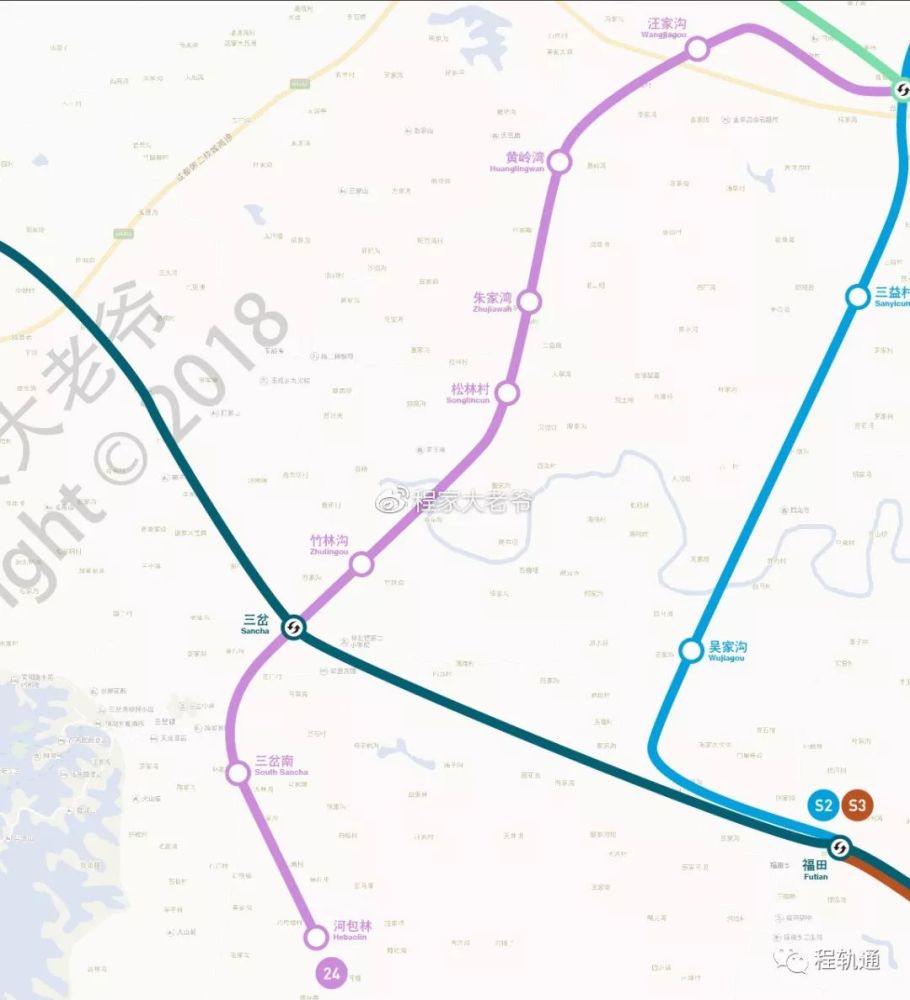 23号线为新规划的线路,从13,19号线明光站一路向西延伸至崇州市区