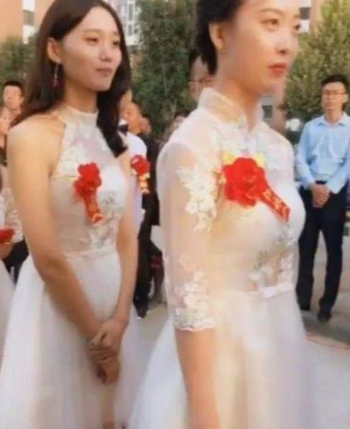 抖音"男扮女装"伴娘走红,一番"内涵"对视后,网友:厕所