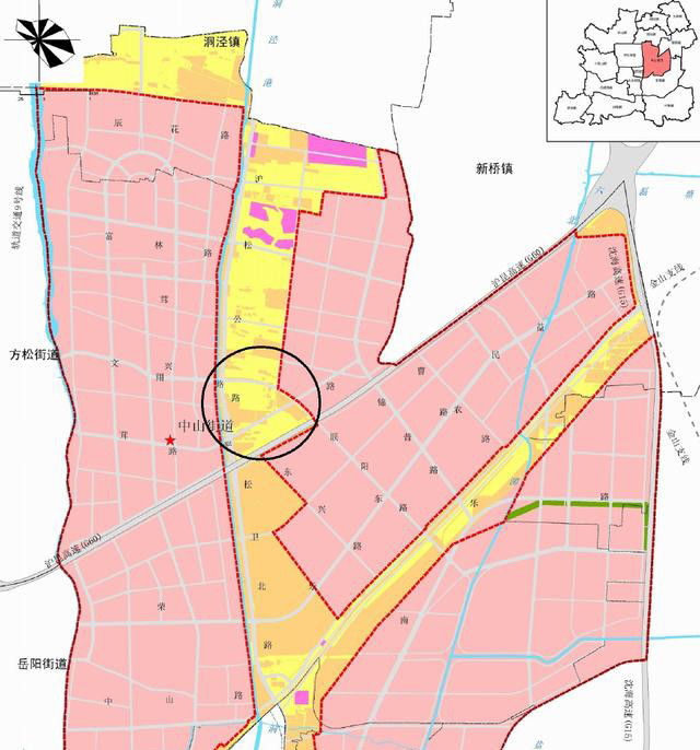 上海市松江区中山街道征收城乡结合部,准备开发有条件