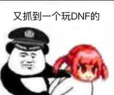 dnf表情包:大红狗当时二话没说就锁住了我的头!