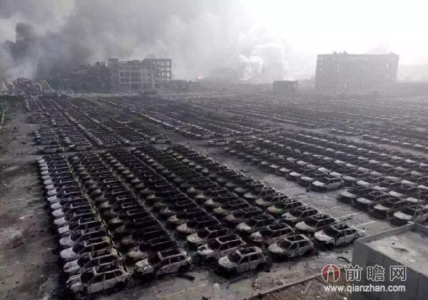 天津港大爆炸烧毁数千汽车 雷诺进口汽车损失