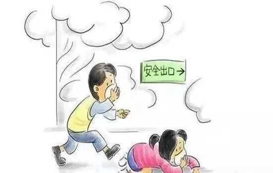 不同场所发生火灾,有不同的逃生