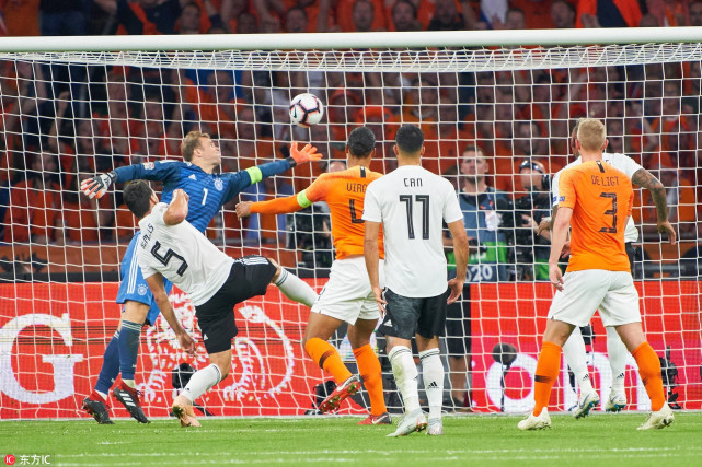 欧国联-荷兰3-0击败德国 范迪克德佩分别建功