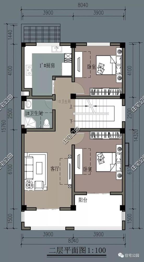 农村临街建房有商铺才实用,6套带门面别墅户型设计,大爱第3套