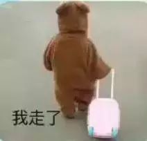 拉箱子的背影表情包