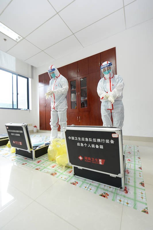 长沙疾控中心开展MERS处置应急演练 共70人