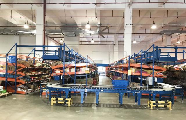 家边购成湖南首家采用物流自动化分拣设备的零