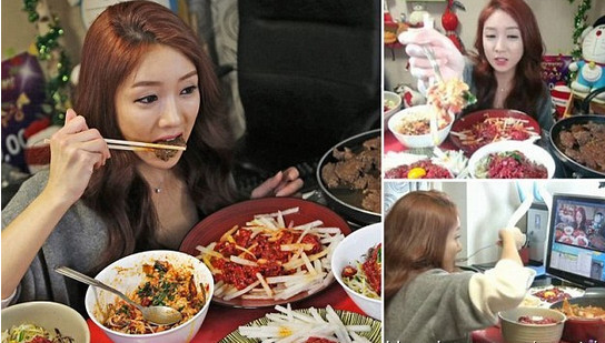 韩国看人吃饭直播秀越来越火,主角日入三千美