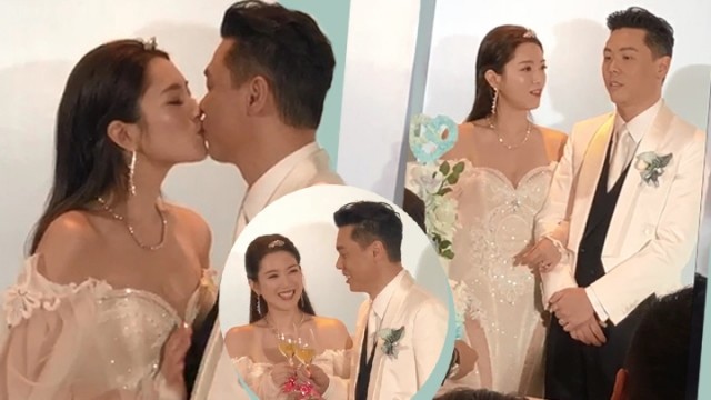 郭富城旧爱回港摆酒性感出嫁，婚礼现场与富豪老公热吻