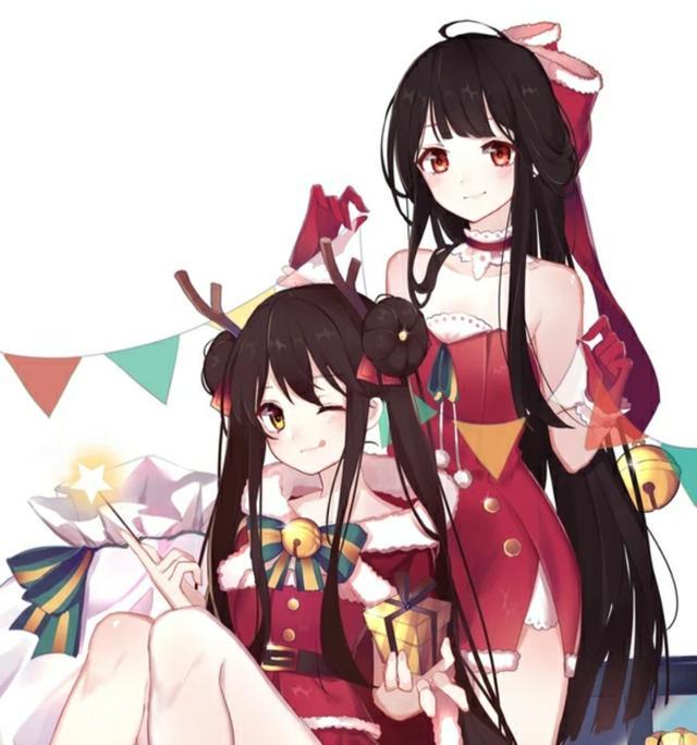 动漫二次元壁纸:软萌的双马尾少女,再见你,我的眼里
