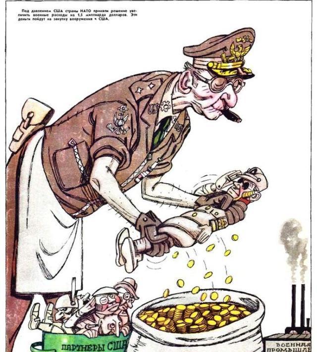 冷战期间,苏联的15幅漫画,是如何讽刺和嘲笑美国的?
