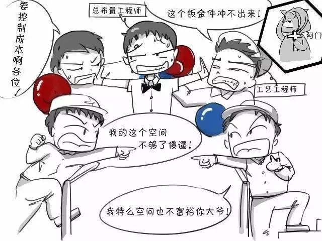 各路工程大神内战 此时,受夹板气还不能发飙的总布置工程师,只能