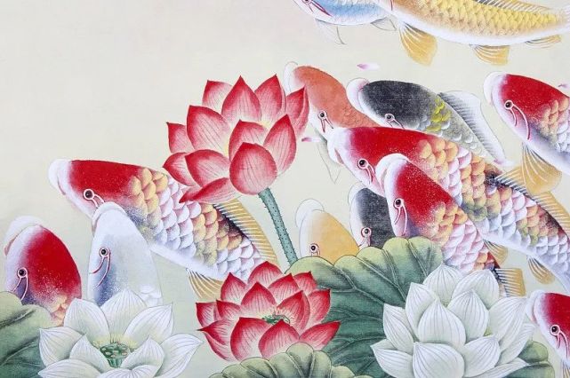 国画中的锦鲤,有吉祥的寓意.图/视觉中国