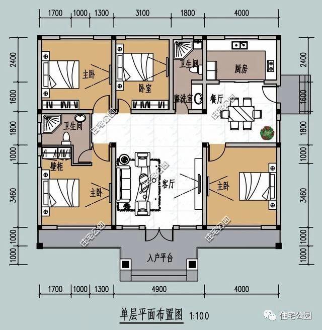 经典大气的房子,不管放在哪里都不过时,如此称心如意的设计,岂不令人