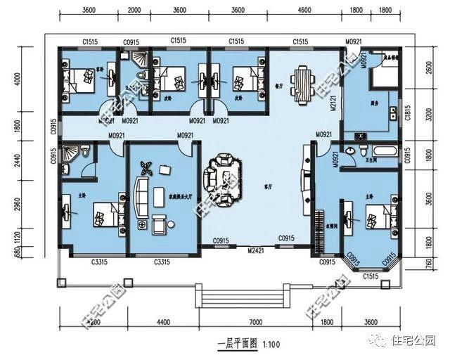 18套经典农村平房户型,火炕堂屋车库花园,收一套过年