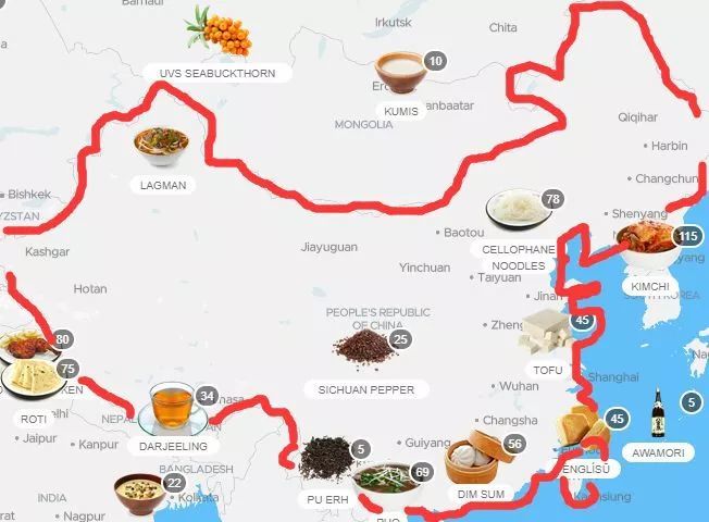 吃货的美食地图,你打卡了哪些?