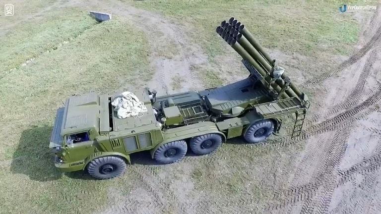 bm-28型飓风多管火箭炮系统