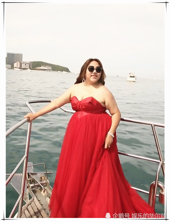 胖女孩海上拍婚纱照,看到成品的那一刻,网友:后婚结婚