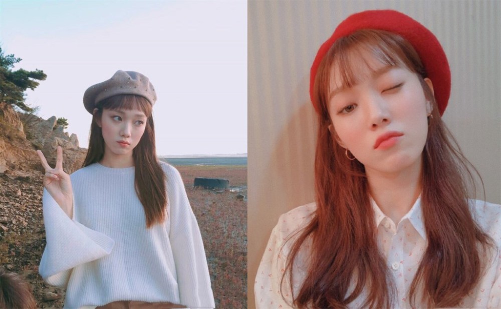 韩国妖精李圣经,戴贝雷帽文艺又清新,又现秋