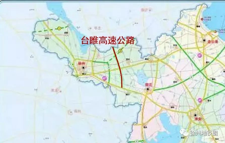 在赵墩镇东侧下穿g311,陇海铁路以及拟建的徐连客专,在议堂镇西侧上跨
