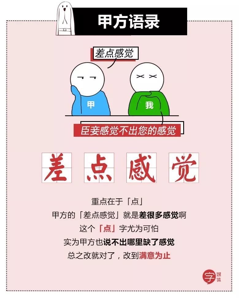 懂事的成年人都知道聊天讲暗语,甲方也一样