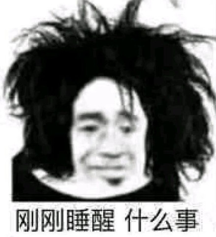 表情包:刚刚睡醒,什么事啊?